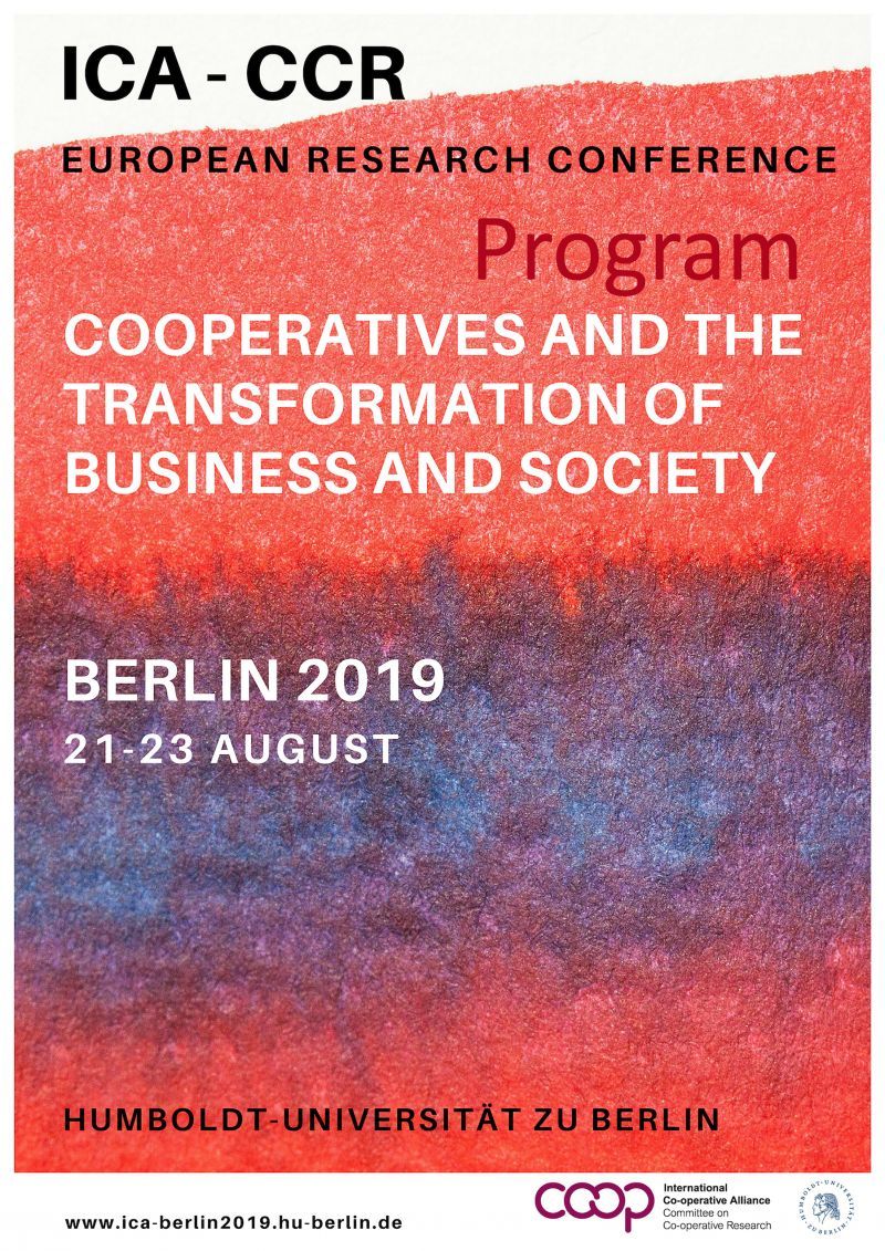 ICA CCR European Research Conference Programme ICA CCR European Research Conference Programme